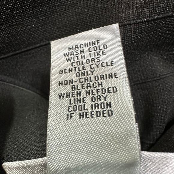 Catherines Curvy Collection Midi Skirt 4X Solid Black Career‎ Work Office New - Picture 6 of 7